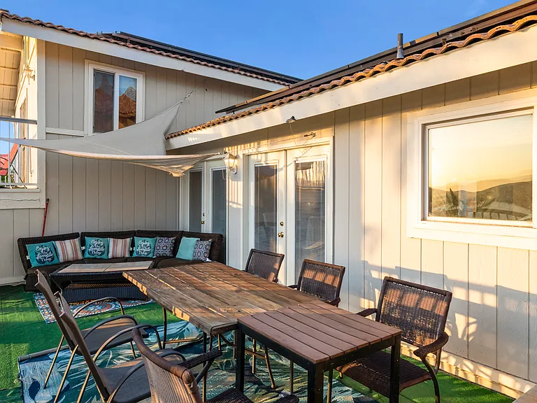 Eat outside on the deck.