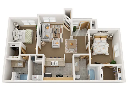 Floor plan 2X2