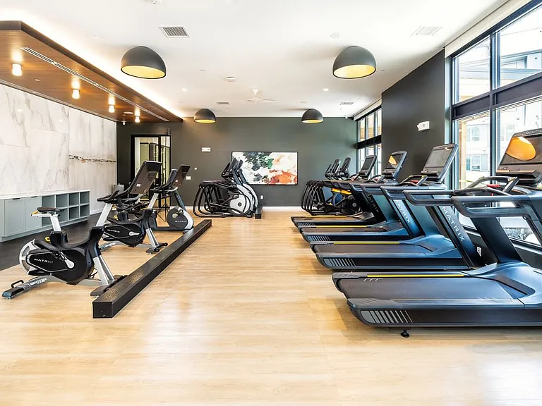 Fitness center with cardio equipment