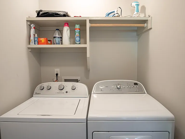 Upstairs laundry room