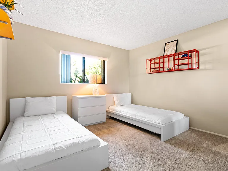 Secondary bedroom at River Oaks in Oceanside, CA