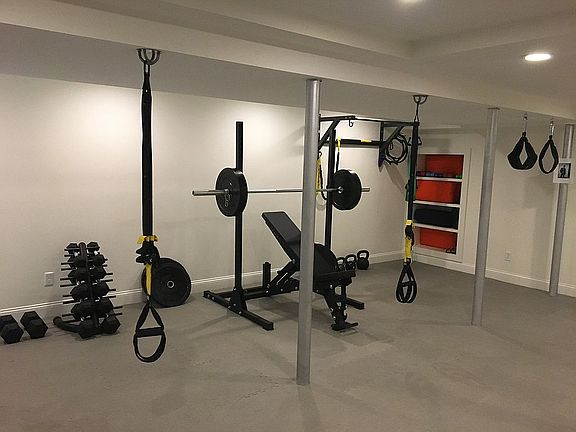 Downstairs gym