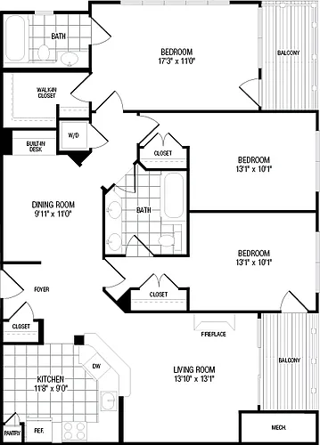 Floor plan Thomas Point