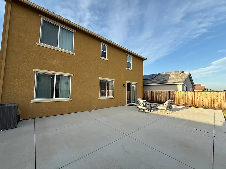 Large backyard