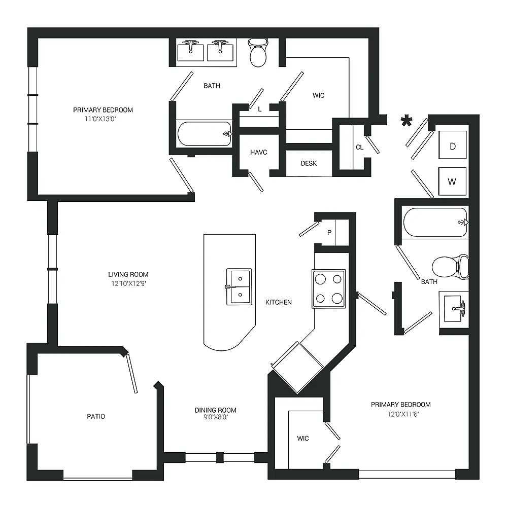 Floor plan B3