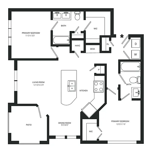 Floor plan B3