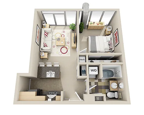 Floor plan Midrise A1E