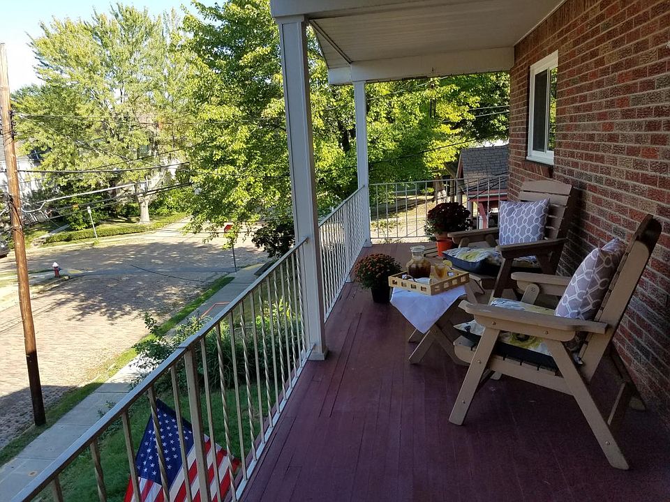 Porch view up the street