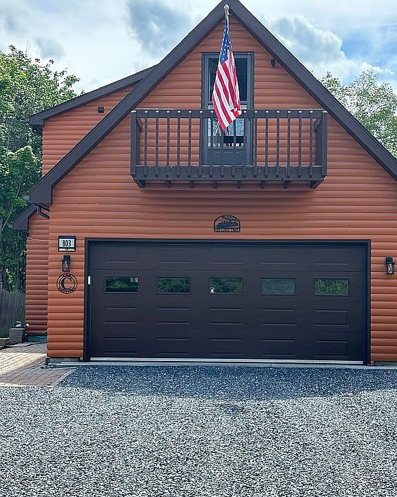 View from the paved road