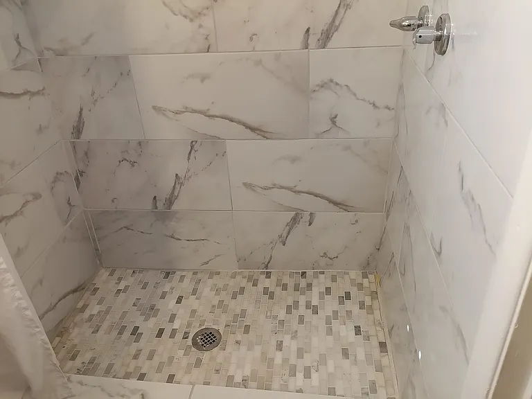 Master bedroom walk-in shower