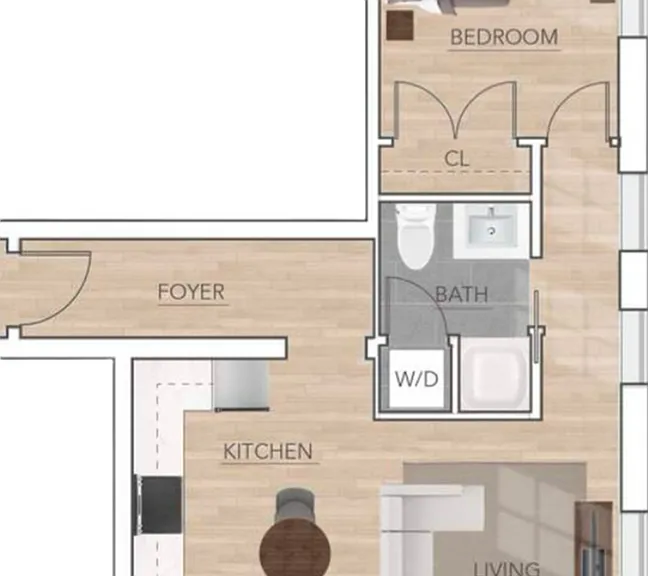 1 Bed | 1 Bath | 685 SF 1 Bed | 1 Bath | 685 SF