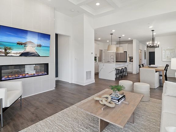 Spacious Gathering Room with Optional Electric Fireplace