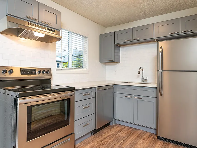 The Hideaway | Kitchen with Stainless Steel Appliances