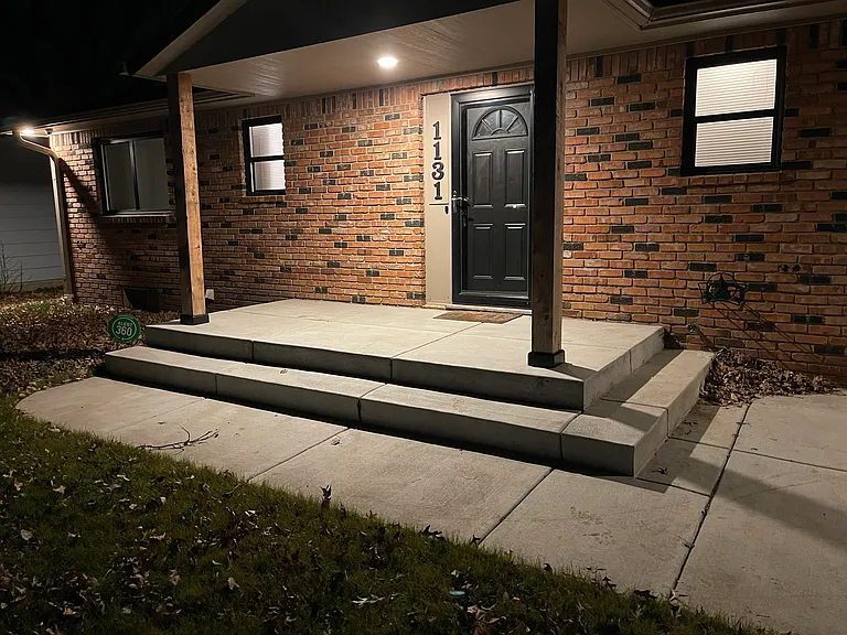 Front Porch - New Cement and Windows Fall 2025