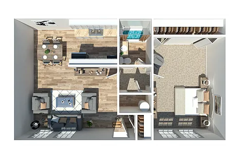 Floor plan One Bedroom