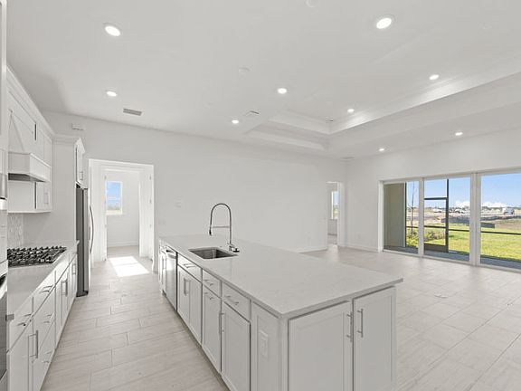 Island overlooks the gathering room