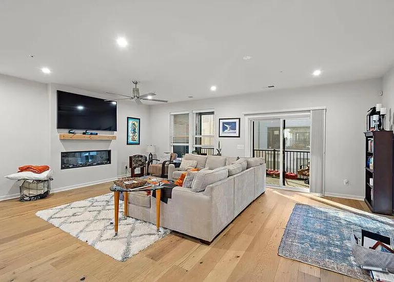 Wide living room
