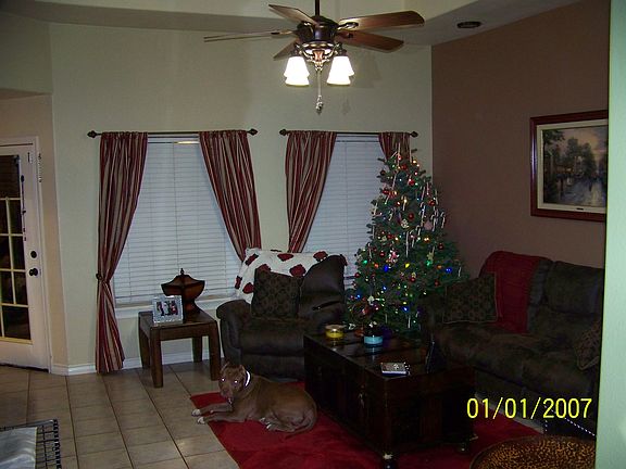 Vaulted ceiling living room