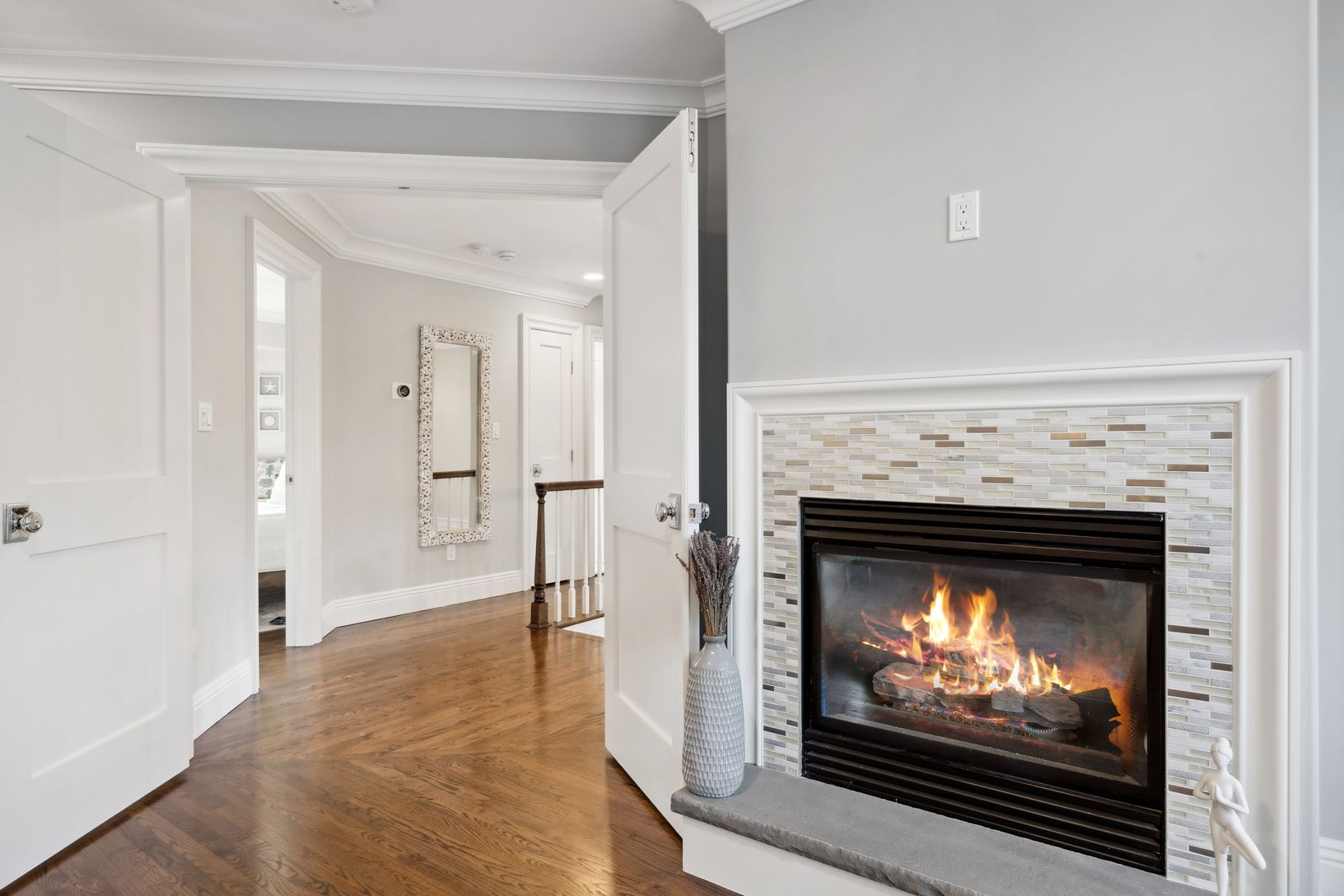 Gas Fireplace Entry in Primary Suite