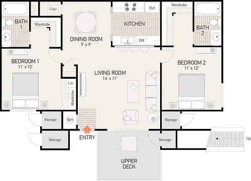 Floor plan Plan B