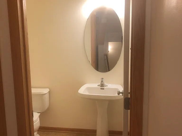 Main level half bath