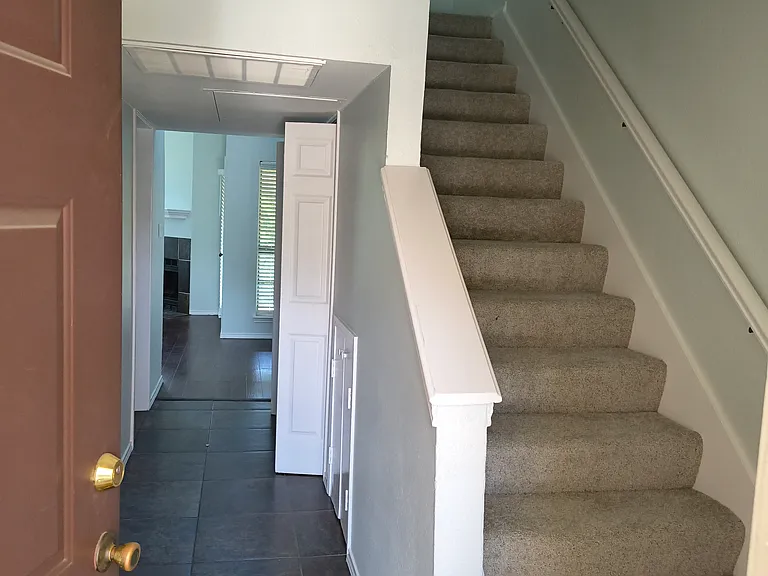 Stairs to top floor