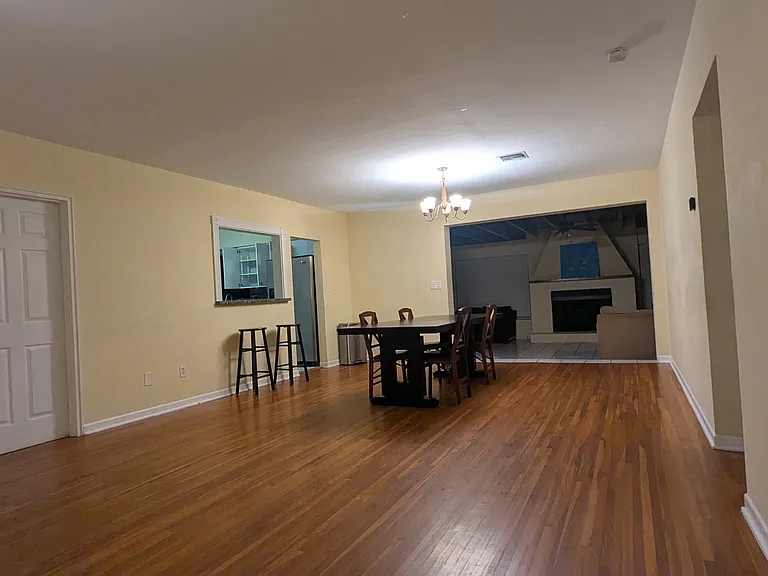 Available furnished with dining room table and chairs