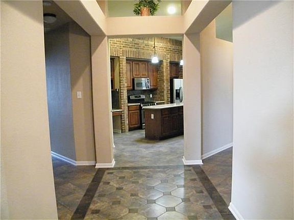 From entry down hall to kitchen