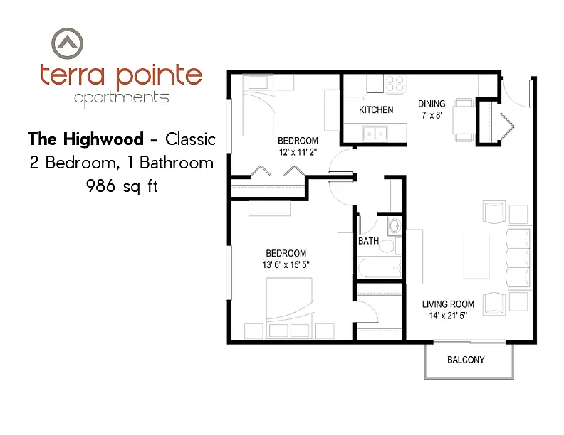 Floor plan The Highwood - Classic