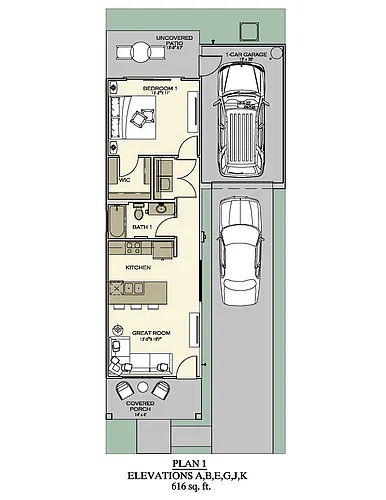 Floor plan Plan 1A
