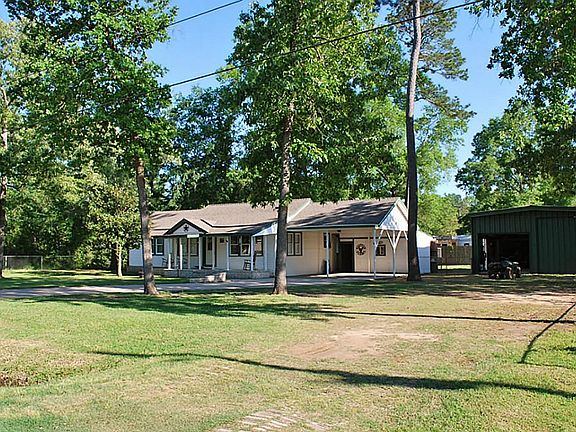 The home is set back on a quiet street