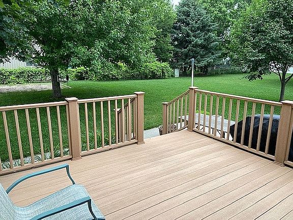 Deck and patio area