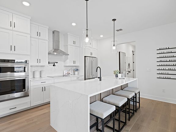 Natural Quartz Countertops w Waterfall Edge