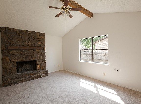 Living room with ample lighting