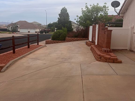 Garage side of home parking