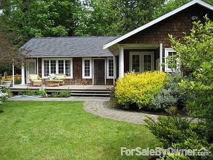Back of house from fully fenced yard