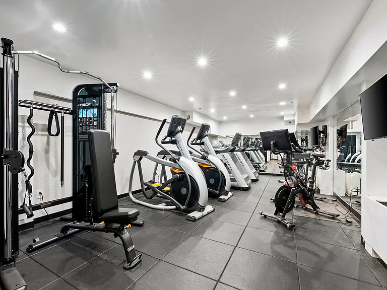 Well-equipped fitness center