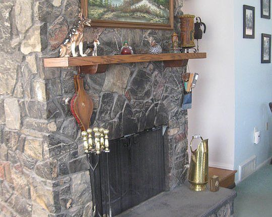 Cabin Style Fireplace