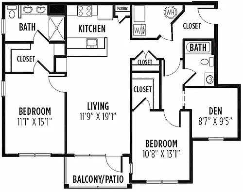 Floor plan Adams (Den)