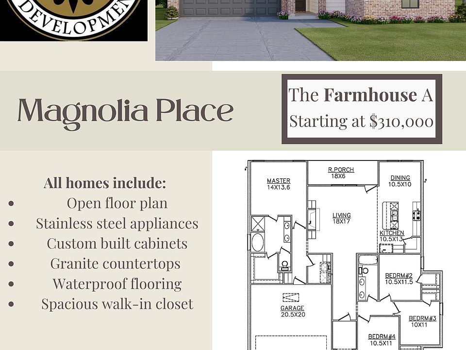 Farmhouse A Plan, Magnolia Place, Anacoco, LA 71403 Zillow