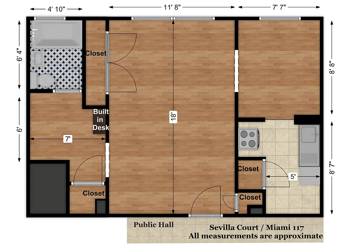 Floor plan Miami 17s