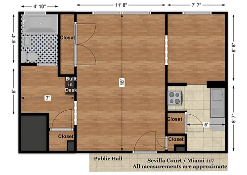 Floor plan Miami 17s