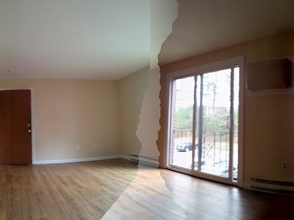 living room (12'x20') from hallway