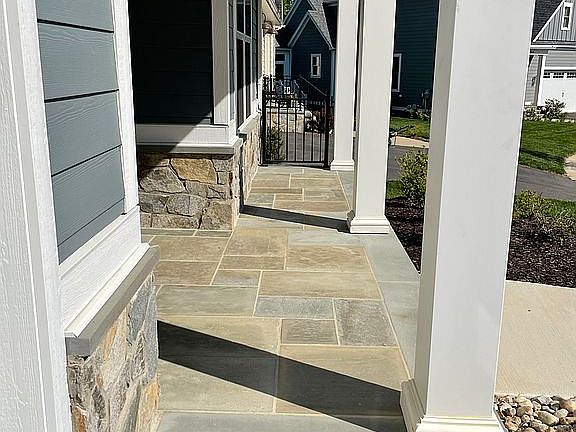 Bluestone front porch