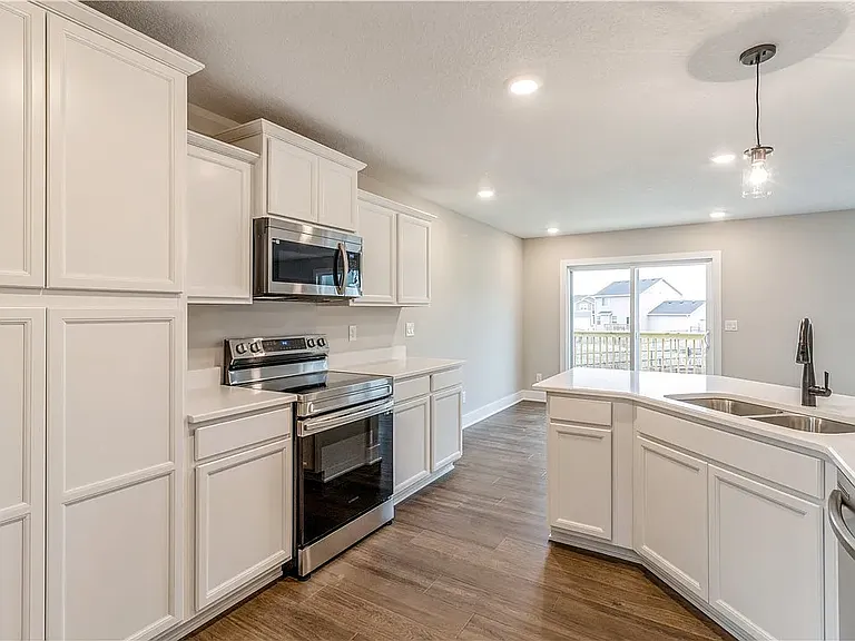 Kitchen with stainless appliances
