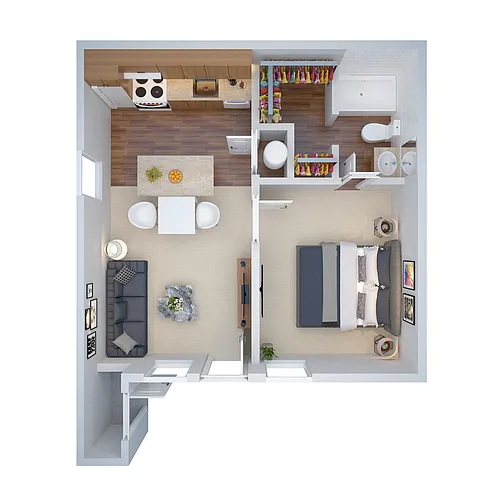 Floor plan Jr. 1x1 (hta)