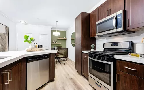 Gorgeous Kitchen Cabinets with Plenty of Storage - Camino Real Apartments