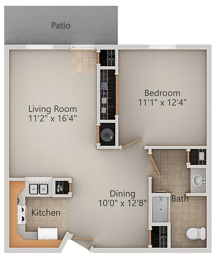 Floor plan 1 Bedroom