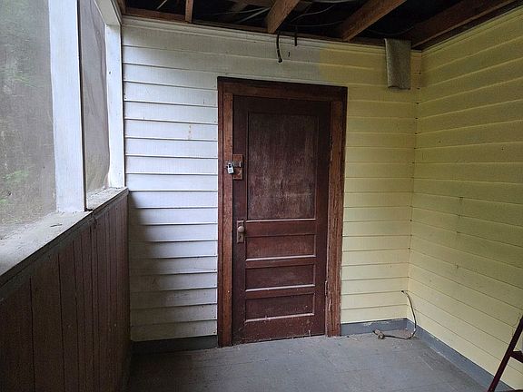 Storage closet on porch