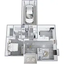 Floor plan The Trieste Flat Renovated